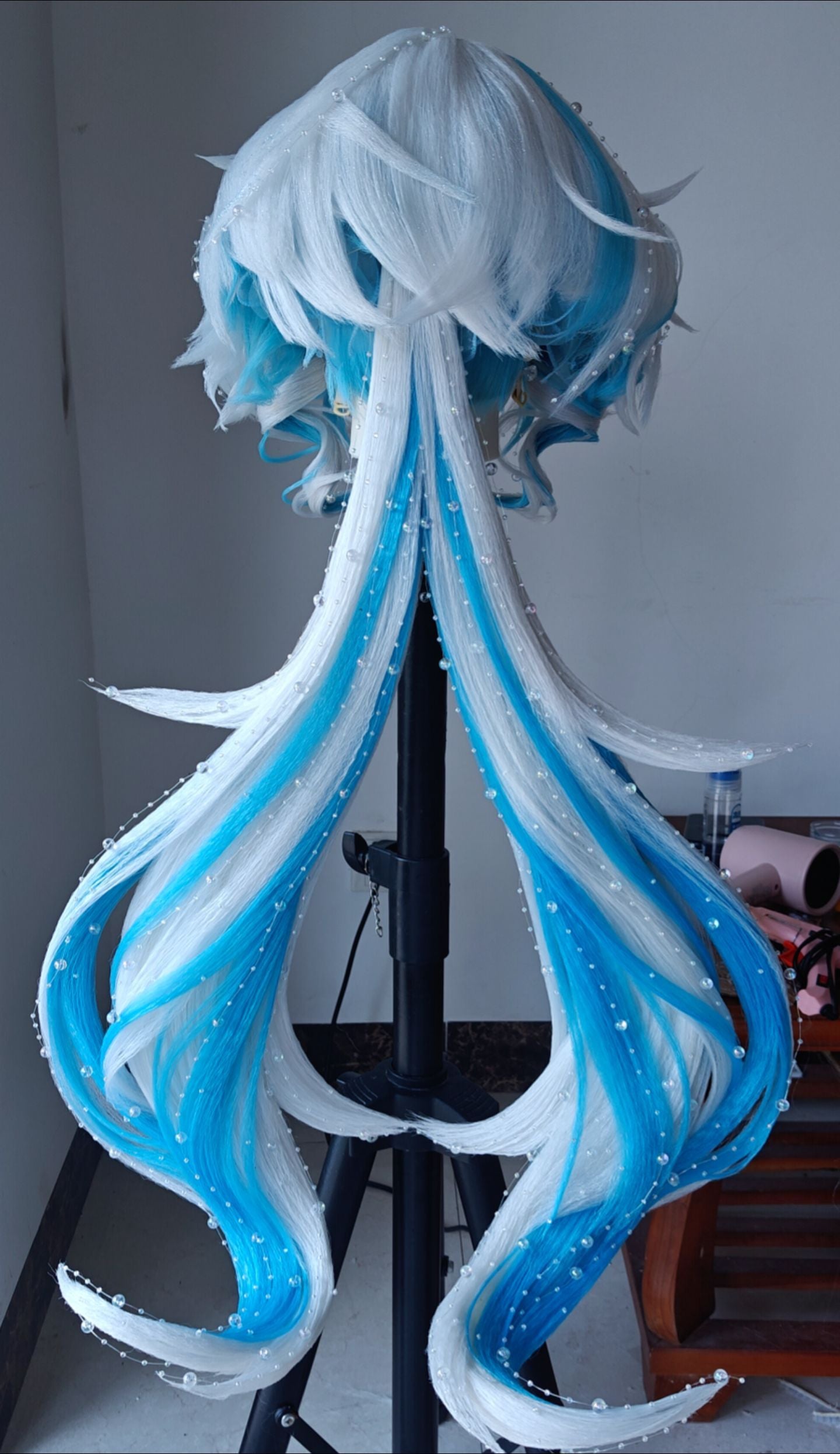 Custom Furina Hanfu-Style Wig | Genshin Impact Cosplay Hairpiece