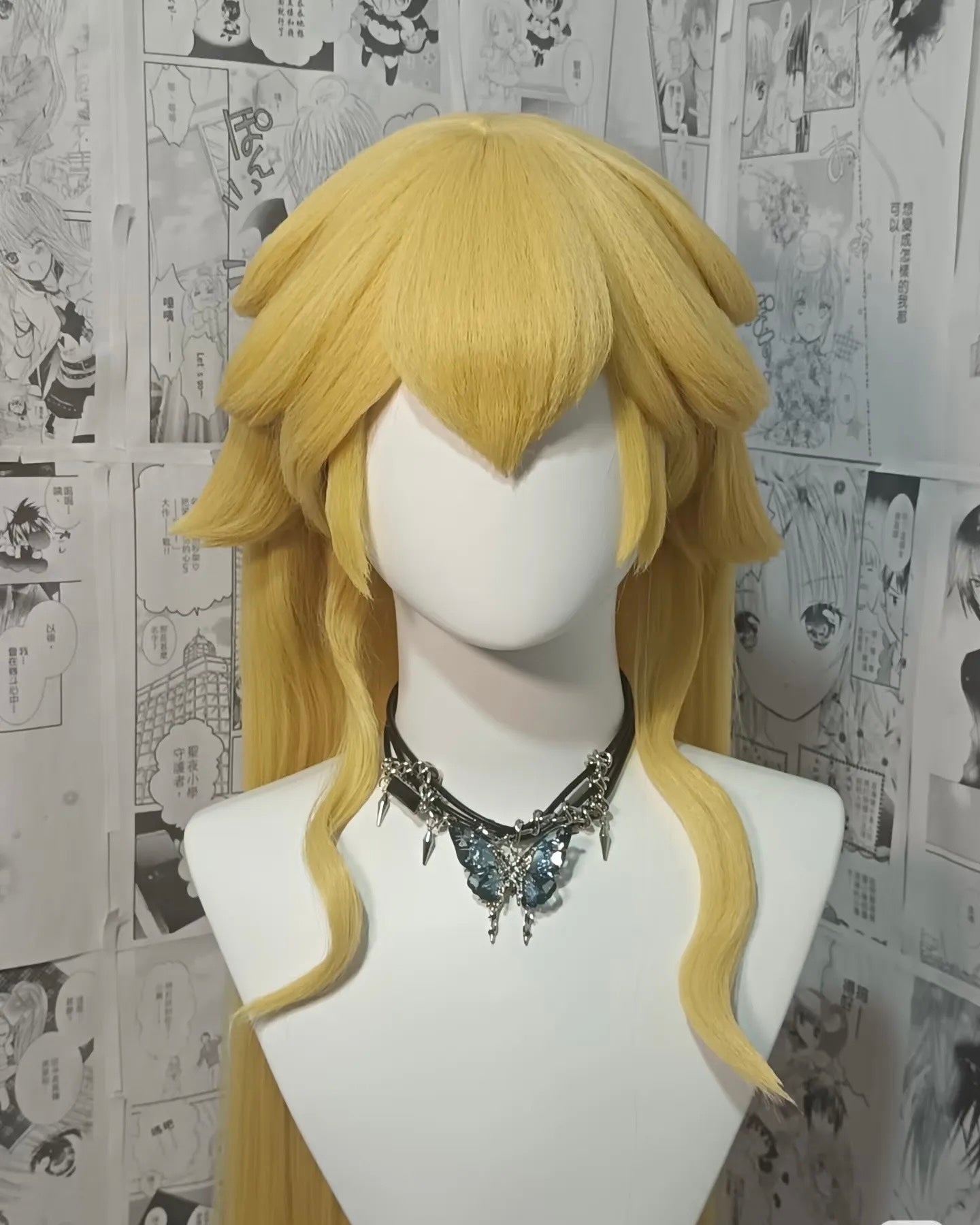 Princess Peach Cosplay Wig, Mario Series Custom Anime Wig