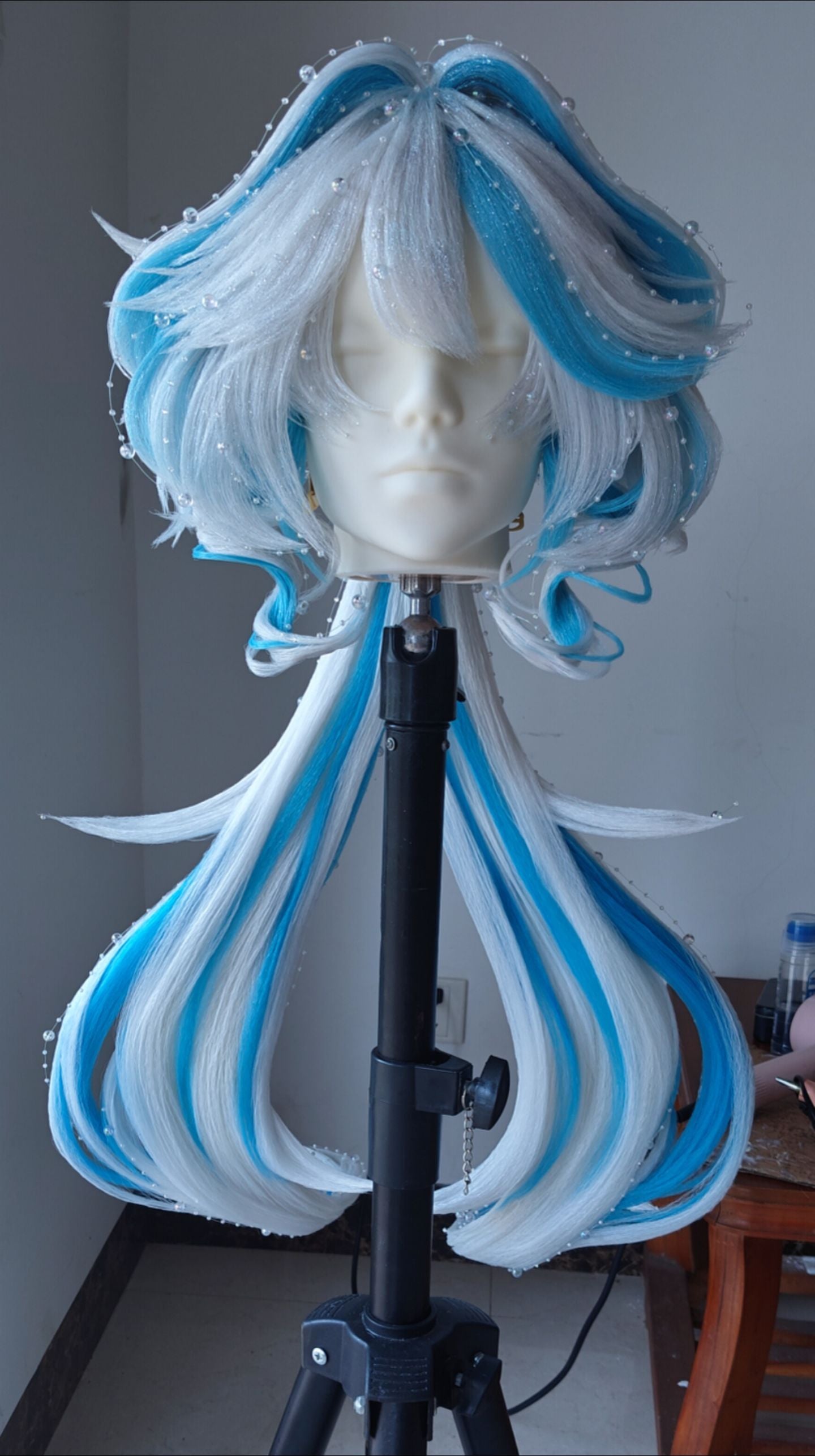 Custom Furina Hanfu-Style Wig | Genshin Impact Cosplay Hairpiece