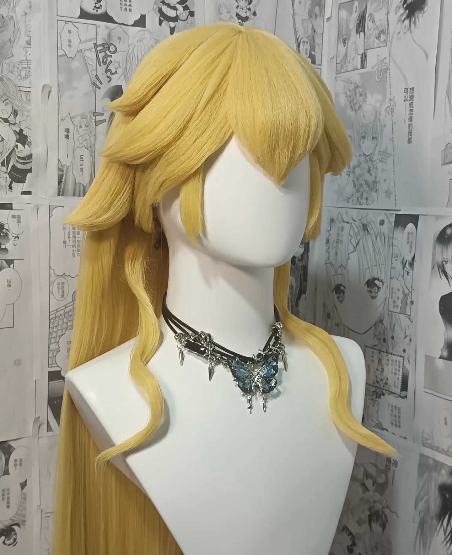Princess Peach Cosplay Wig, Mario Series Custom Anime Wig