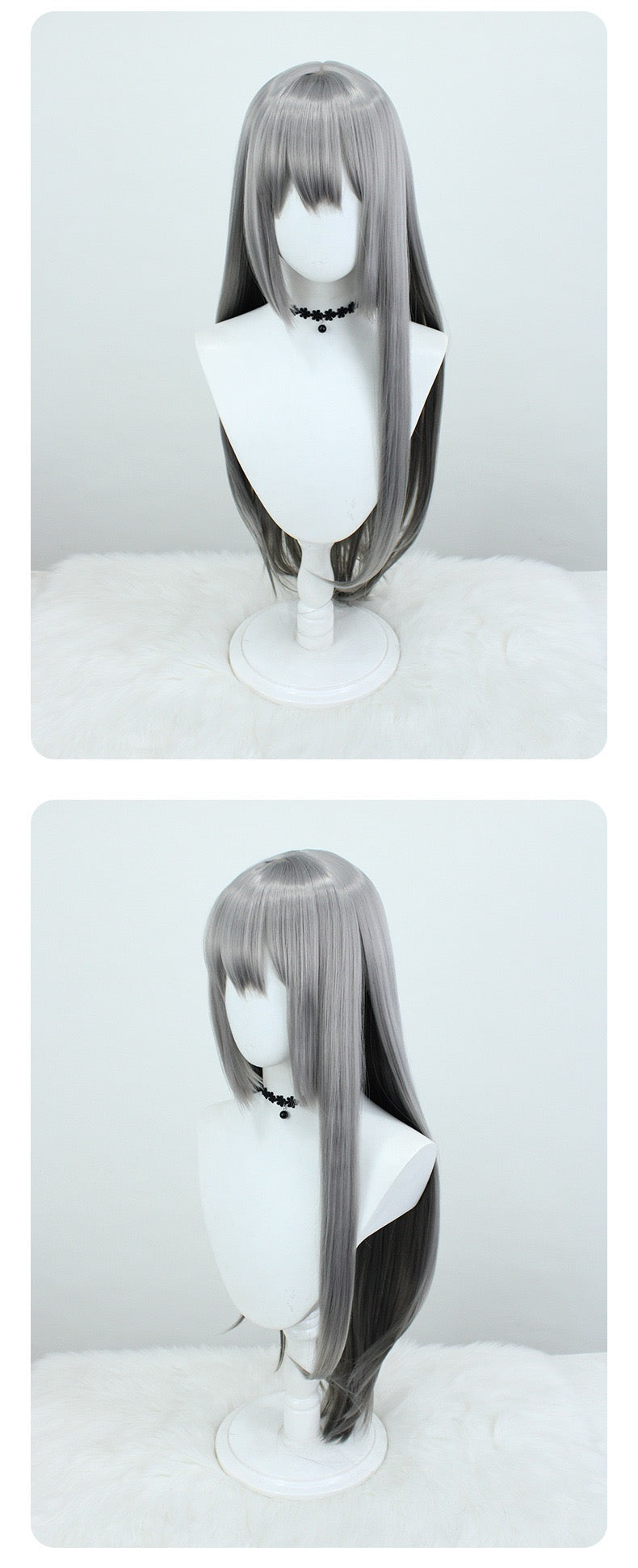 Reverse: 1999 East Berlin Cosplay Wig - Universal Scalp Heat-resistant Ash Gradient Hair