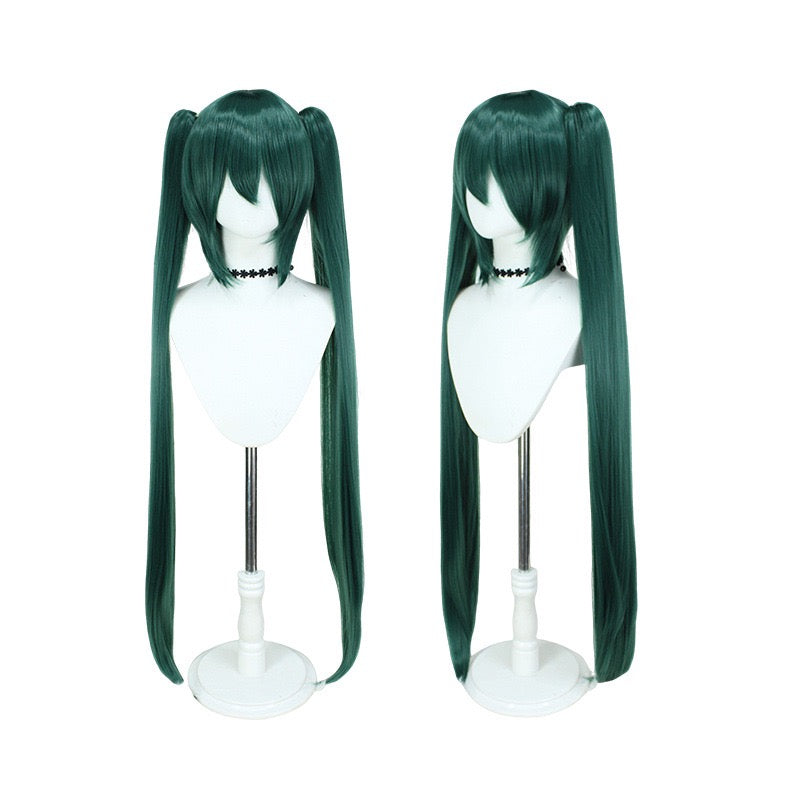 Premium Snow Miku 2024 Cosplay Wig - Hatsune Miku Same Style Twin Tails Heat Resistant Wig