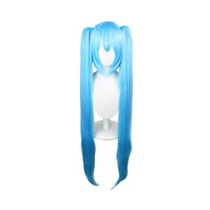 Premium Snow Miku 2024 Cosplay Wig - Hatsune Miku Same Style Twin Tails Heat Resistant Wig