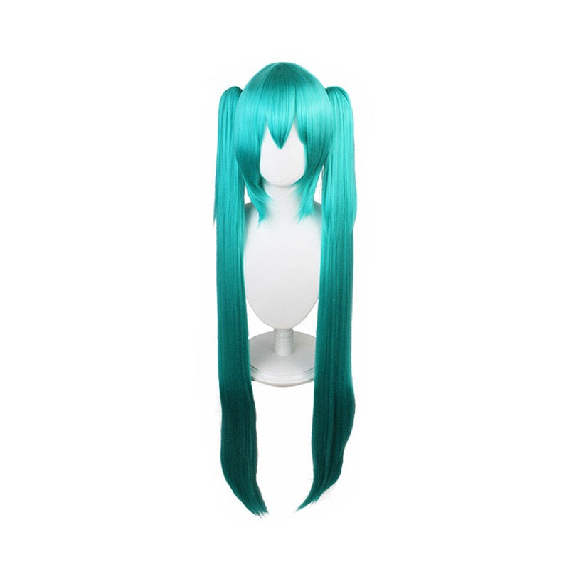 Premium Snow Miku 2024 Cosplay Wig - Hatsune Miku Same Style Twin Tails Heat Resistant Wig