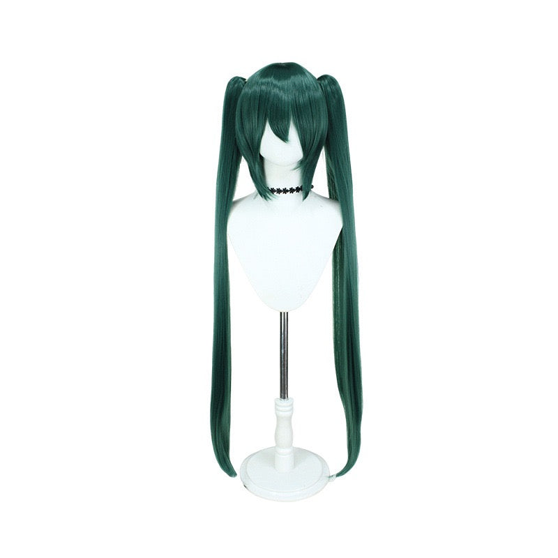 Premium Snow Miku 2024 Cosplay Wig - Hatsune Miku Same Style Twin Tails Heat Resistant Wig