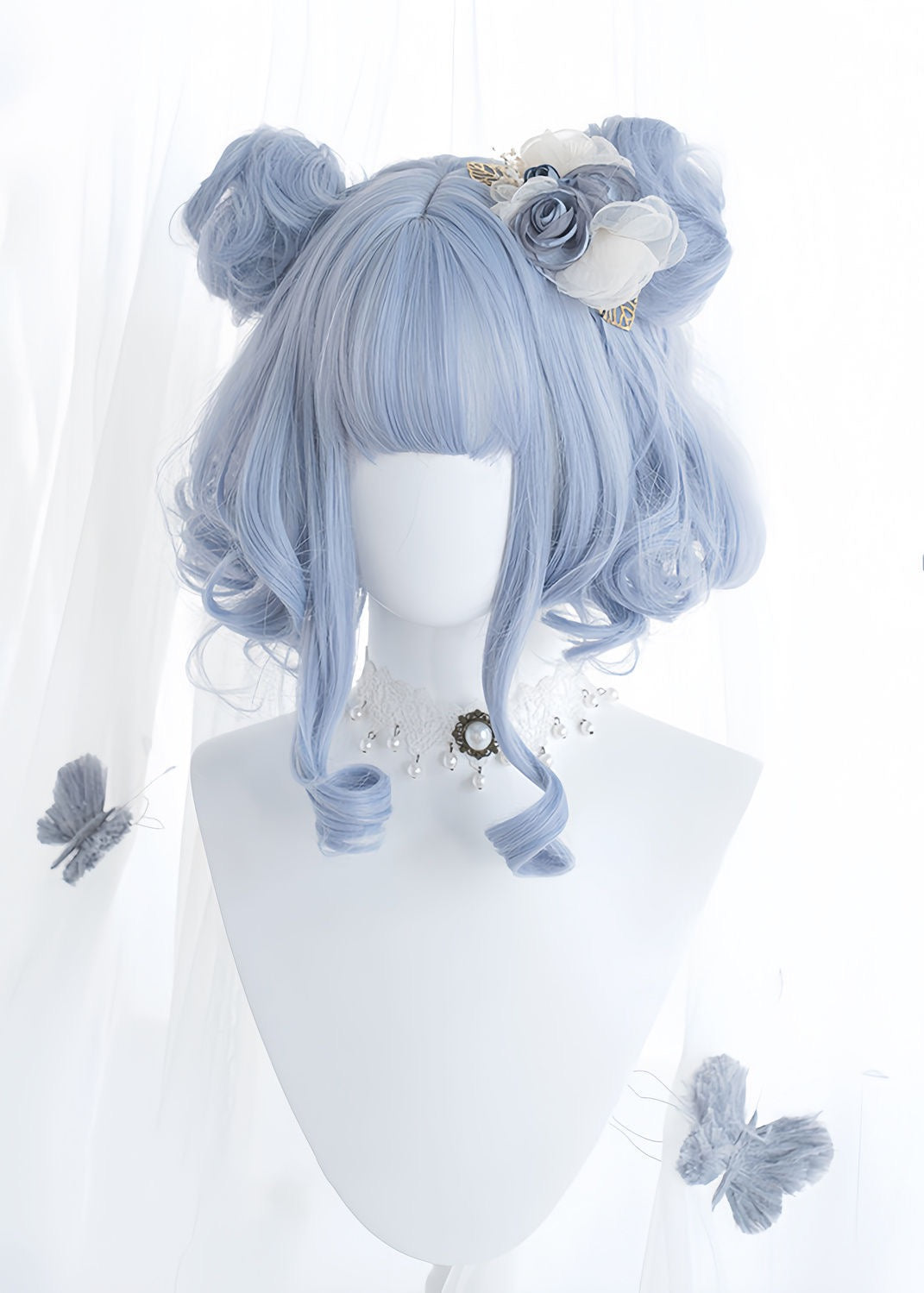 Sweet Lolita Colorful Gradient Wig | Harajuku JK Style Full Headpiece Special Offer