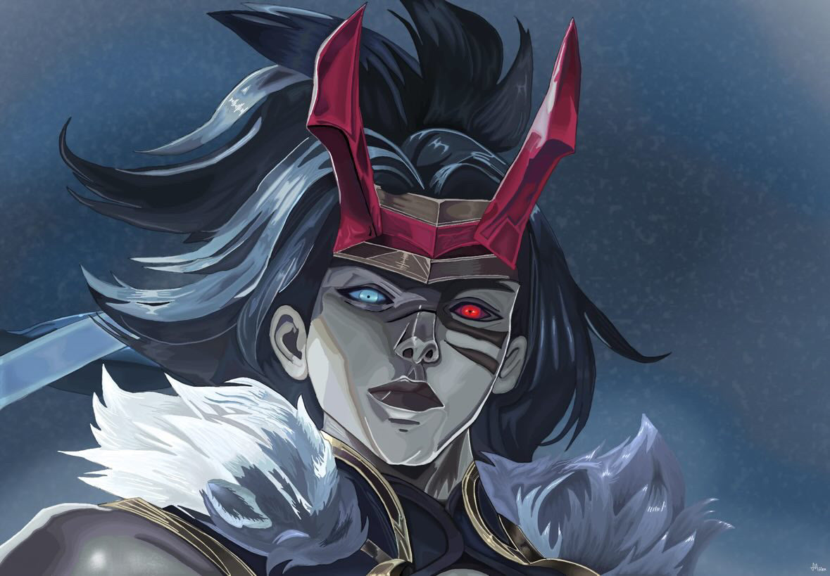 Custom Kayn Wig League of Legends Cosplay - Heat Resistant Synthetic Hair