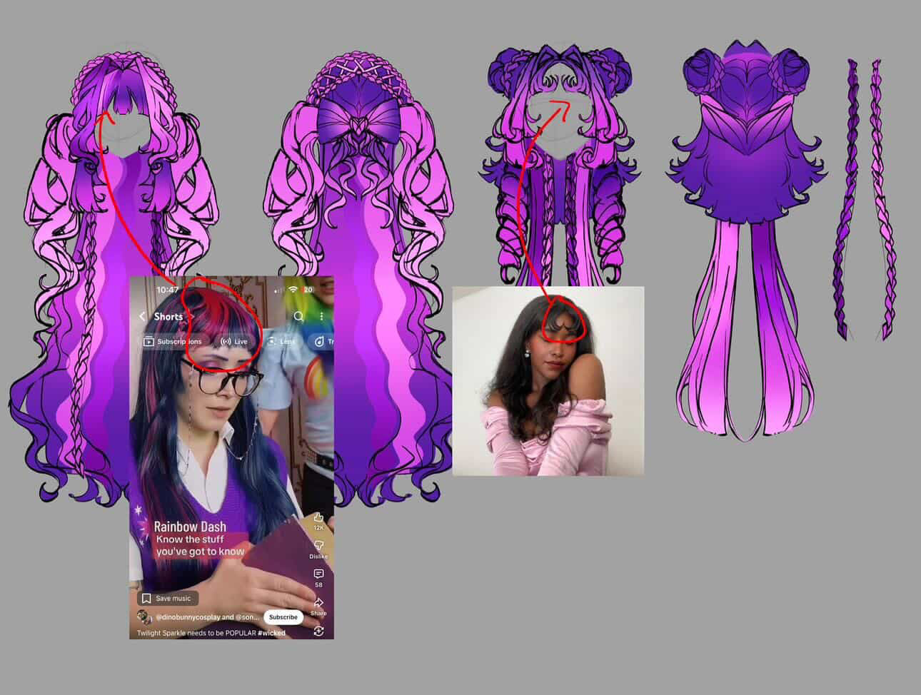 Cosplay Wig with Natural Style & Heat Resistant Fiber