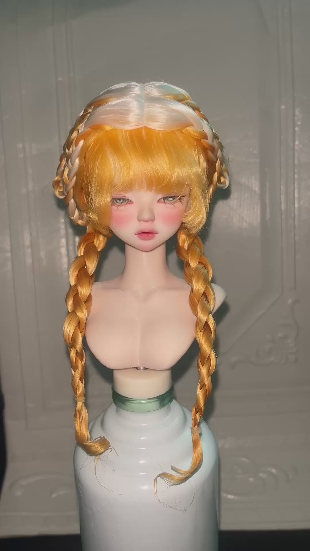 1/4 BJD Mohair Wig Russian Acid-Free 18-18.5cm | Cross Part