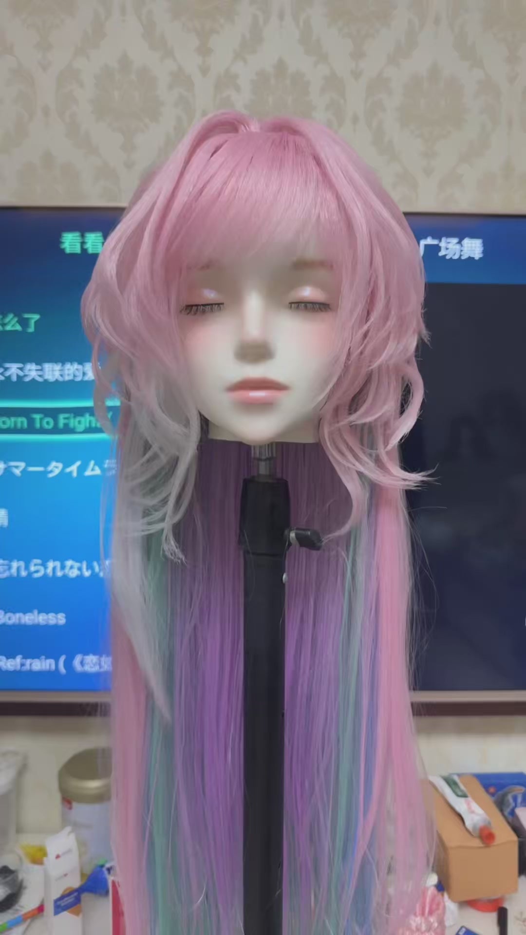 Cyrene Tricolor West Lotus Style Lace Front Cosplay Wig Custom