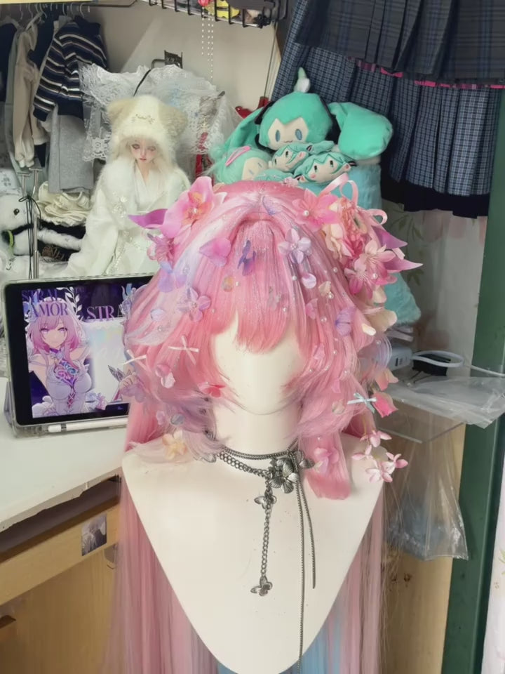 Cyrene Tricolor West Lotus Style Lace Front Cosplay Wig Custom
