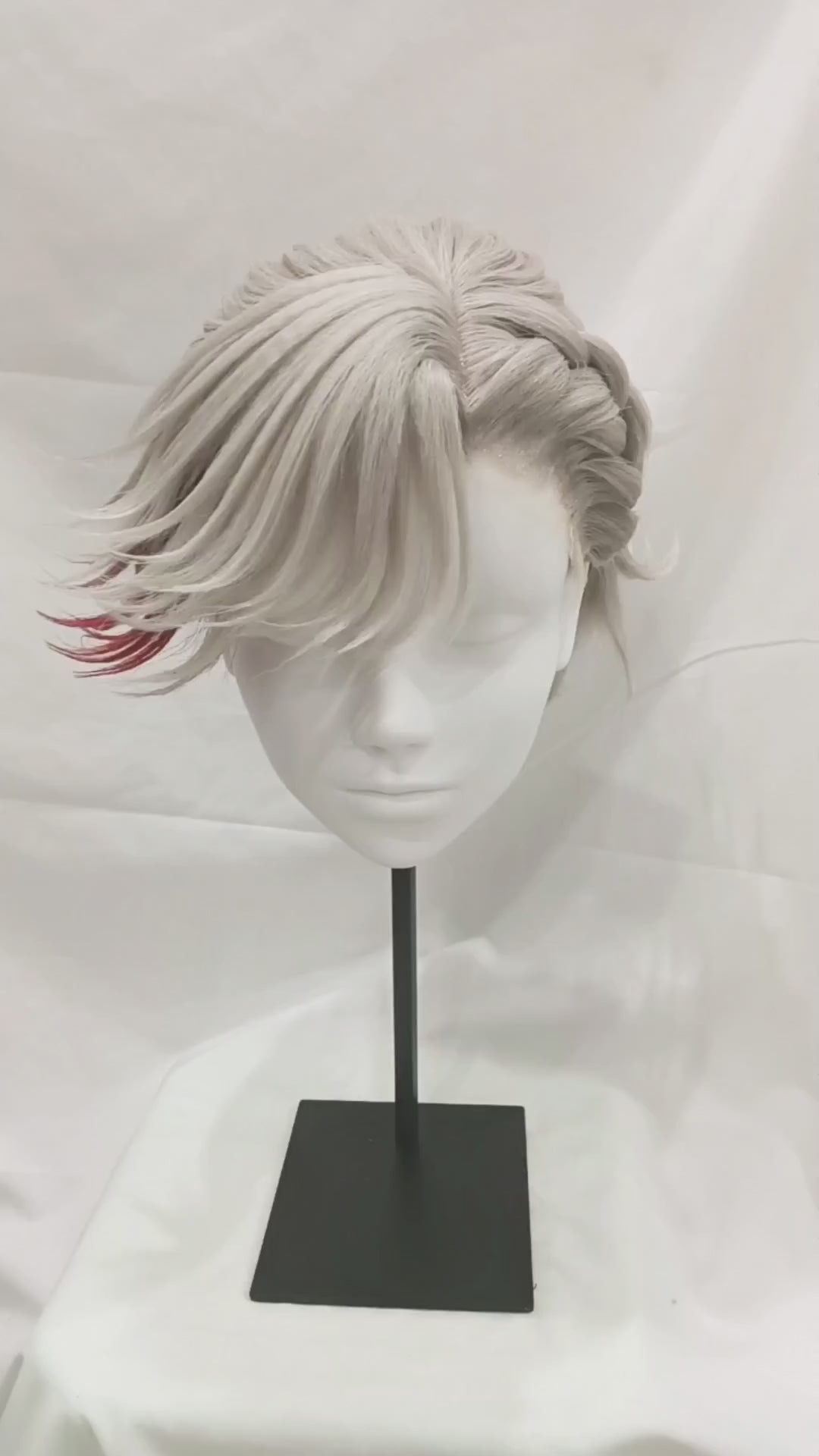 Genshin Impact Lyney Cosplay Wig Custom Styled Heat Resistant Hair