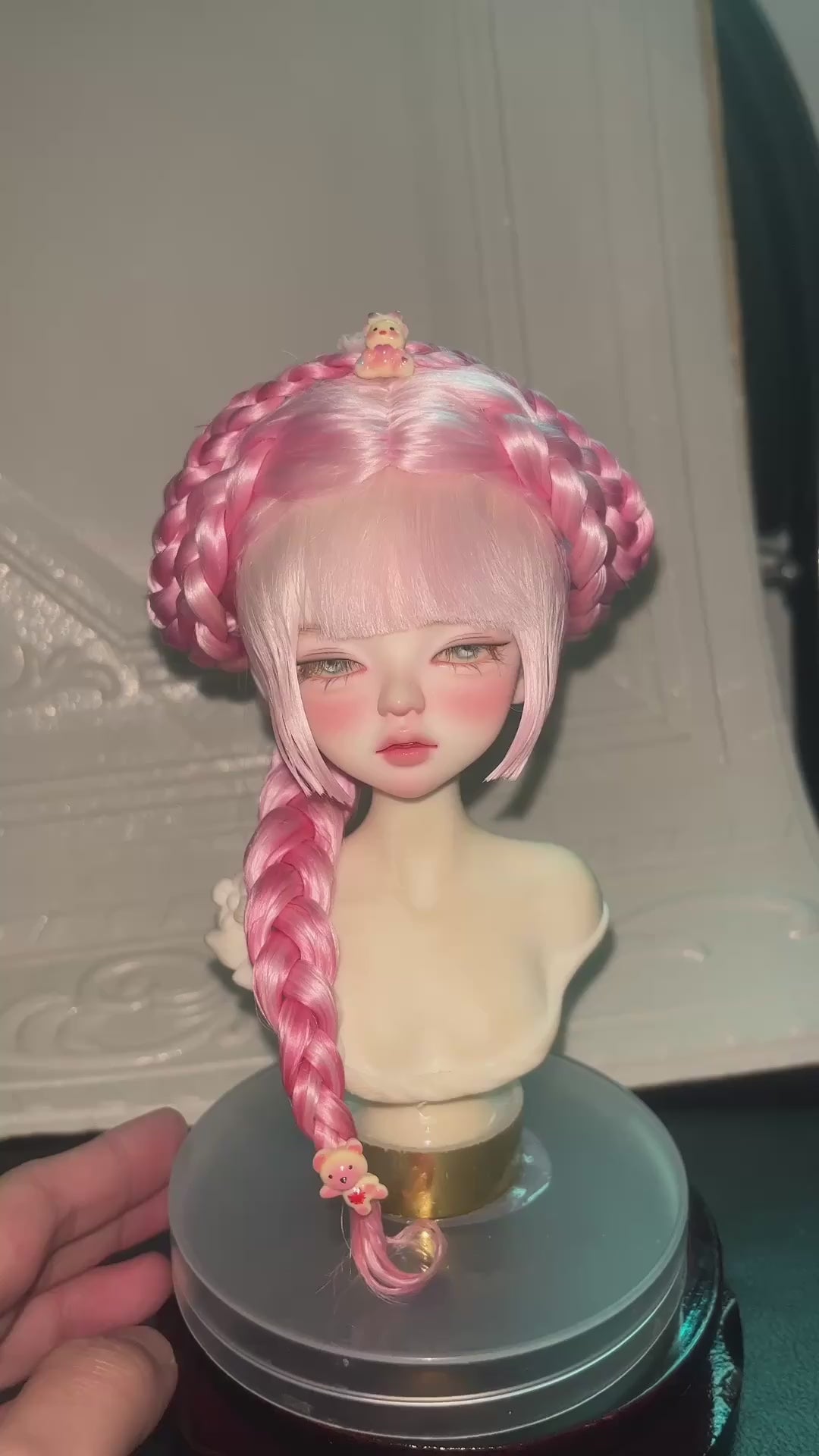 1/4 BJD Mohair Wig Russian Acid-Free 18-18.5cm | Cross Part